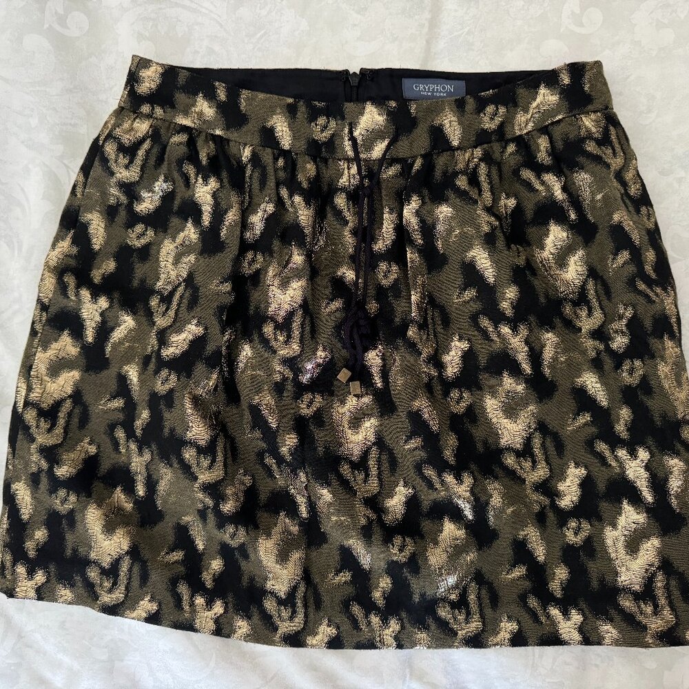 Shiny Camo Mini Skirt - Gryphon New York - Medium